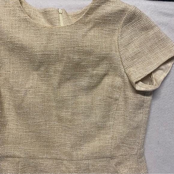 Boden Cream Textured Dress - Picture 3 of 9